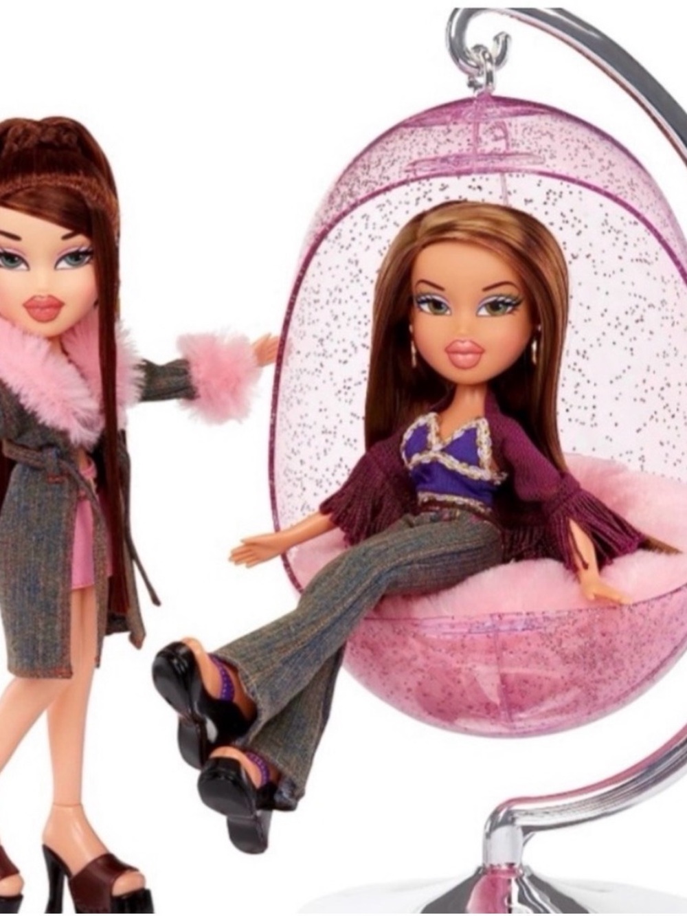Bratz Funky Fashion Furniture Retro Swing Chair NIB MGA Doll Furniture Pink - Picture 5 of 8